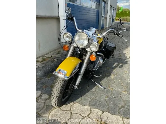Harley-davidson electra glide, zeldzaam strak harley-davidson, flhtp electra glide, zwart / geel, bouwjaar 1988 - afbeelding 19 van  21