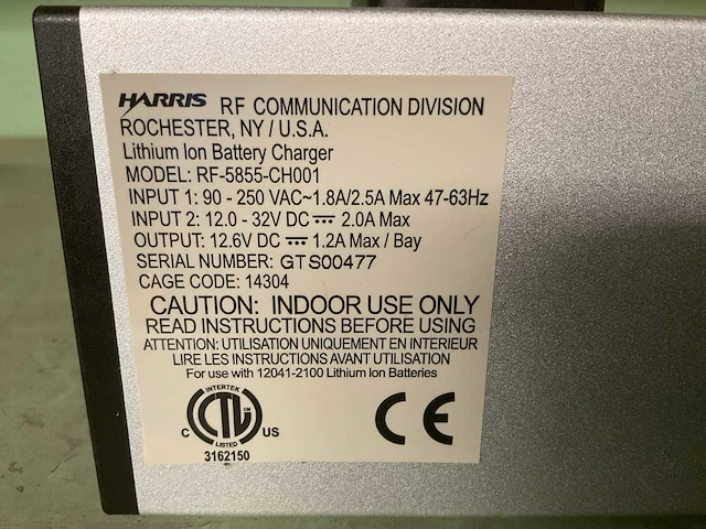 Harris rf-5855-ch001 battery charger (3x) - afbeelding 5 van  6