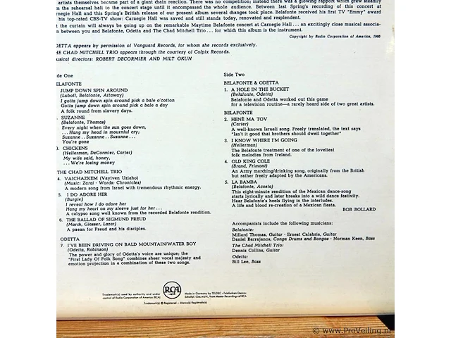 Harry belafonte. returns to carnegie hall - afbeelding 3 van  3