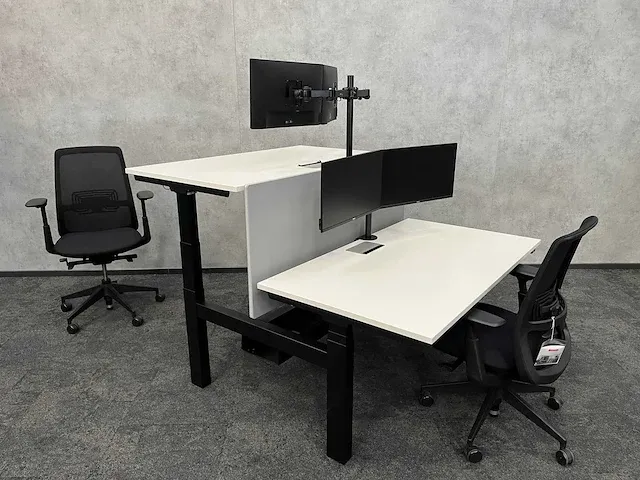 Haworth - complete elektrisch zit/sta duo werkplek 140x80 - afbeelding 1 van  49