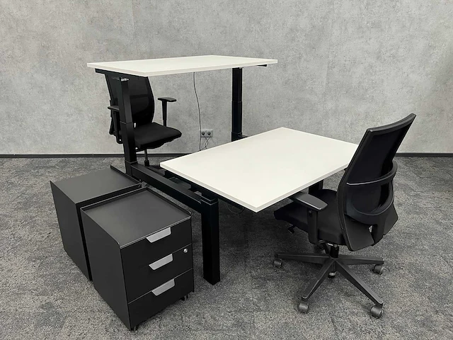 Haworth - elektrisch zit/sta duo werkplek 120x80 - afbeelding 1 van  24