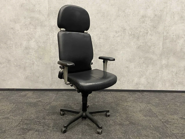 Haworth comforto 77 - directie bureaustoel - leder met hoofdsteun - afbeelding 2 van  9