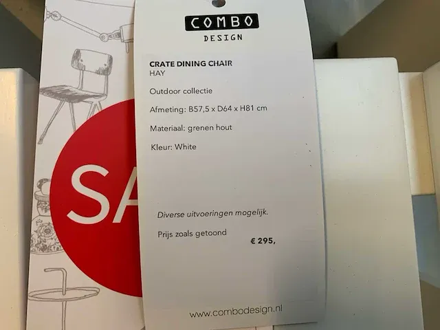 Hay crate eetkamerstoel (2x) - afbeelding 4 van  4
