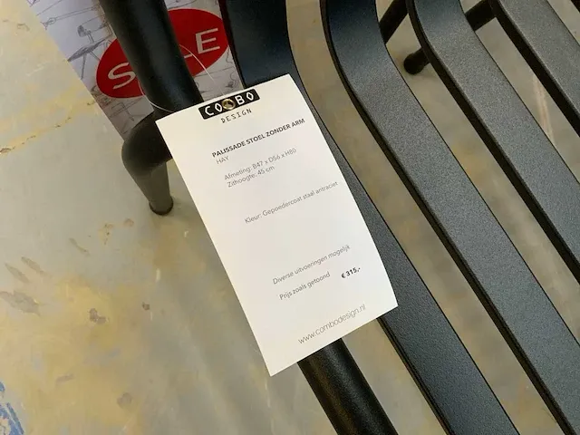 Hay palissade tuintafel set - afbeelding 5 van  6