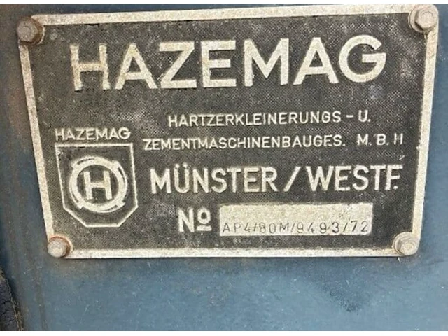 Hazemag vt btc 10 voorversnipperaar - afbeelding 2 van  2