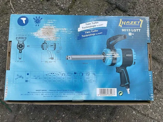 Hazet - 9013 lgtt - pneumatische slagmoersleutel - afbeelding 5 van  5