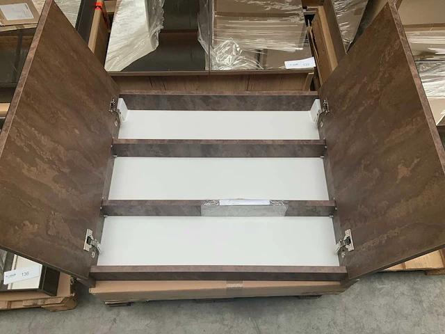Hb s-line spiegelkast 75cm (2x) - afbeelding 1 van  5