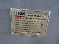 Hbm - 2021 - bandschuurmachine - afbeelding 3 van  3