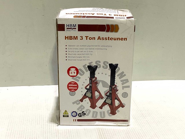 Hbm - 3 ton's - 4 assteunen 3 ton's (4x) - afbeelding 6 van  6
