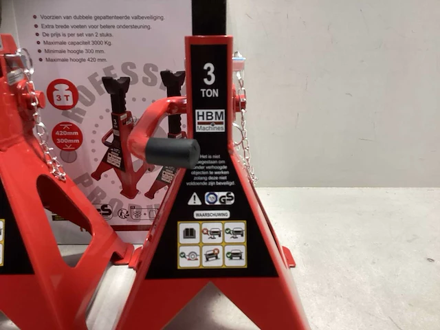Hbm - 3 ton's - assteunen (2x) - afbeelding 2 van  6