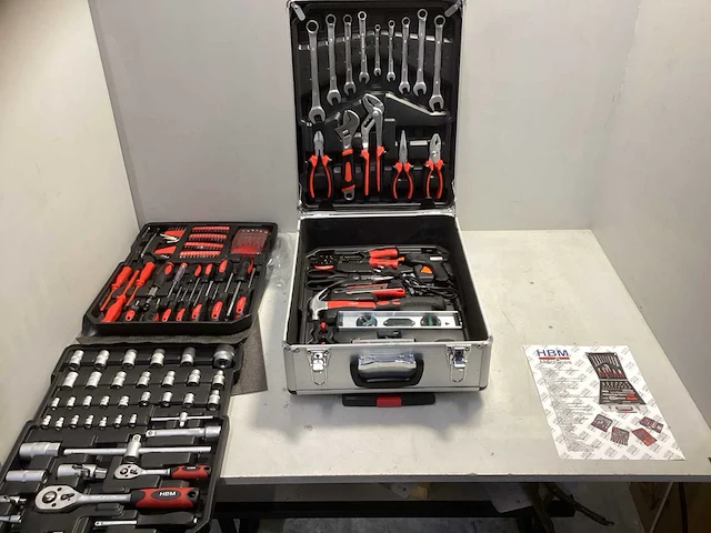 Hbm - 599-delig - gereedschapstrolly 599-delig gevuld - afbeelding 1 van  13