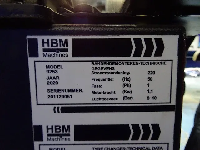 Hbm - 9253 - banden de-en montageapparaat - afbeelding 5 van  5