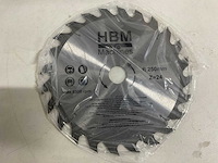 Hbm - cirkelzaagblad 250 mm met 24 tanden (3x) - afbeelding 2 van  4