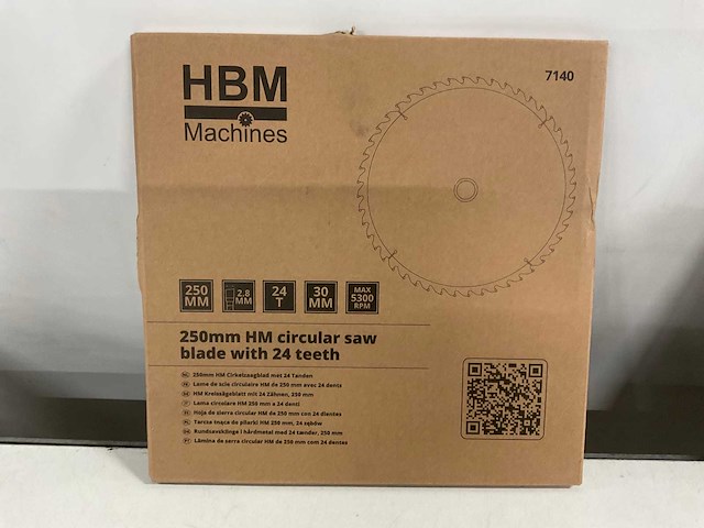 Hbm - cirkelzaagblad 250 mm met 24 tanden (3x) - afbeelding 3 van  4