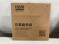 Hbm - cirkelzaagblad 250 mm met 24 tanden (3x) - afbeelding 3 van  4