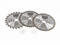 Hbm - cirkelzaagbladen - 3 -delig 160mm - saw blade (2x) - afbeelding 4 van  4