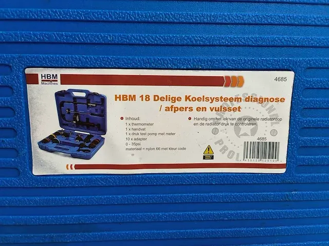 Hbm - koelsysteem diagnose - hbm koelsysteem diagnose / afpers en vulset - afbeelding 4 van  5