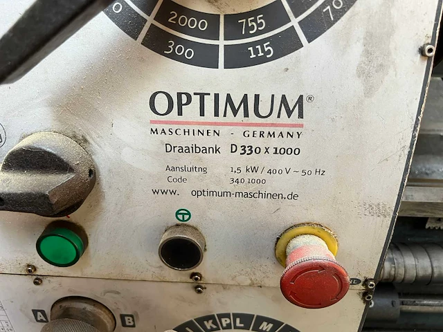 Hbm - optimum d330x1000 - universele draaibank - afbeelding 13 van  14