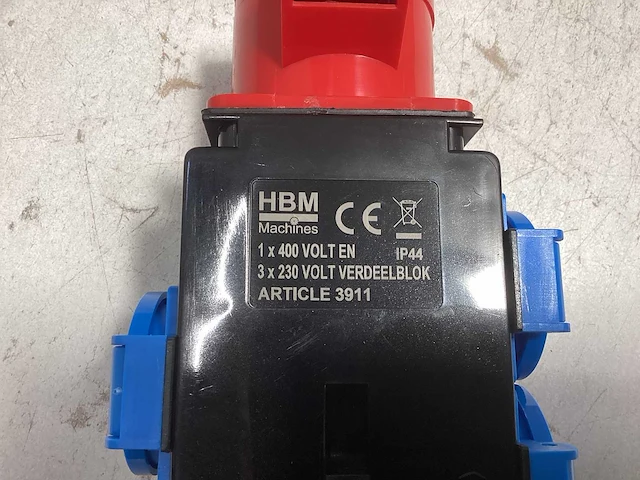 Hbm 1 x 400 volt en 3 x 230 volt verdeelblok - randaarde - afbeelding 3 van  4