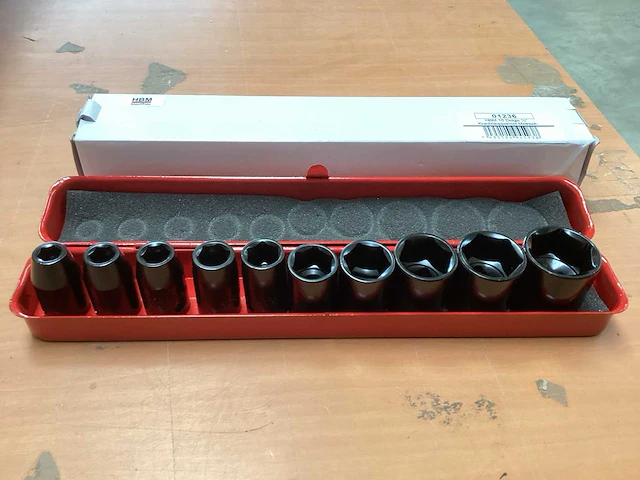 Hbm 10 delige 1/2 inch krachtdoppenset - afbeelding 2 van  3