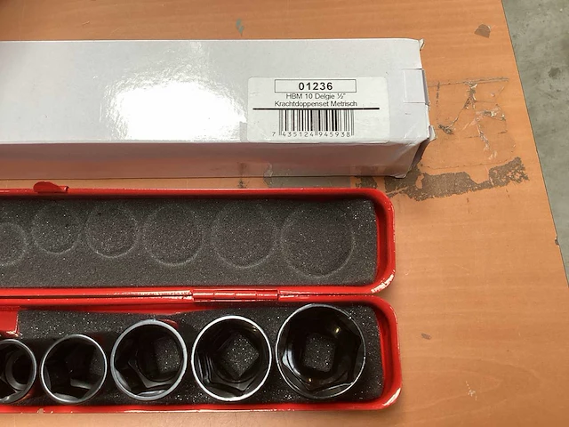 Hbm 10 delige 1/2 inch krachtdoppenset - afbeelding 3 van  3