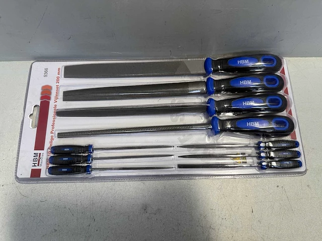 Hbm 10 delige professionele vijlenset 200 mm - afbeelding 2 van  2
