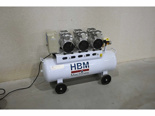Hbm 120 liter low noise luchtcompressor - afbeelding 1 van  5