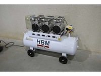 Hbm 120 liter low noise luchtcompressor - afbeelding 2 van  5