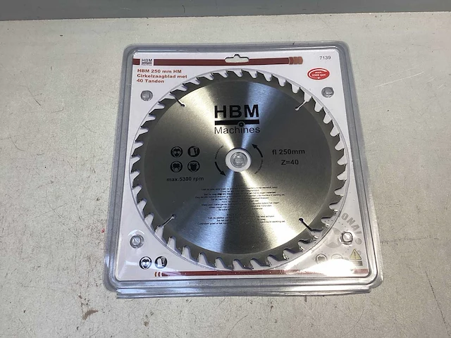 Hbm 250 mm hm zaagblad - 40-tanden - afbeelding 4 van  4
