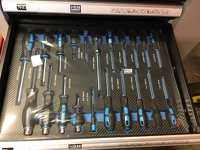 Hbm 262-delig gereedschapswagen - afbeelding 11 van  12