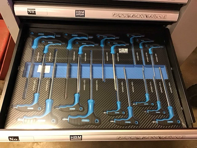 Hbm 262-delig gereedschapswagen - afbeelding 12 van  12