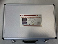 Hbm 35-delige houtfrezenset – 8mm schacht, hardmetaal, diverse profielen - afbeelding 3 van  3