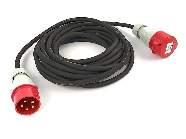 Hbm 400 volt professionele verlengsnoeren 10 meter - afbeelding 1 van  2