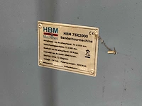 Hbm 750 x 2000 backstand bandschuurmachine - afbeelding 7 van  8