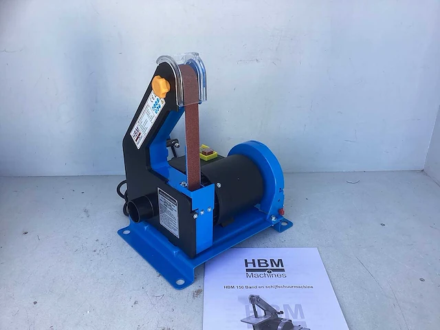 Hbm band- en schijfschuurmachine 25 x 760 mm - afbeelding 1 van  5