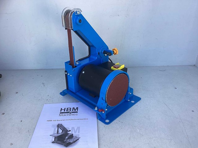 Hbm band- en schijfschuurmachine 25 x 760 mm - afbeelding 2 van  5