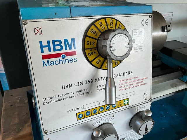 Hbm cjm 250 draaibank - afbeelding 11 van  12