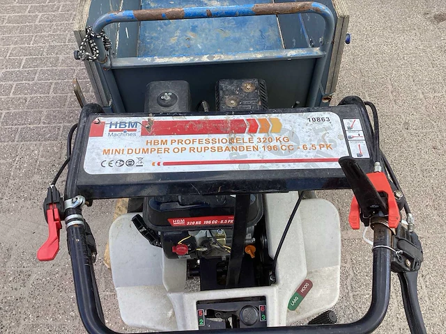 Hbm mini dumpen rupsgraafmachine - afbeelding 7 van  10