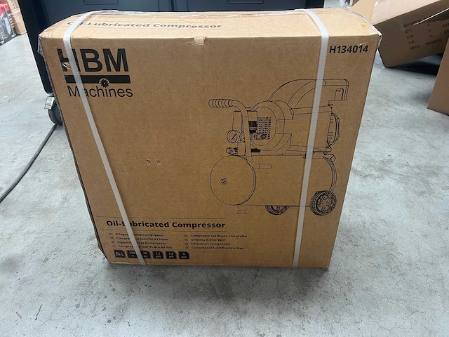 Hbm oliegesmeerde compressor 24 liter - afbeelding 2 van  3