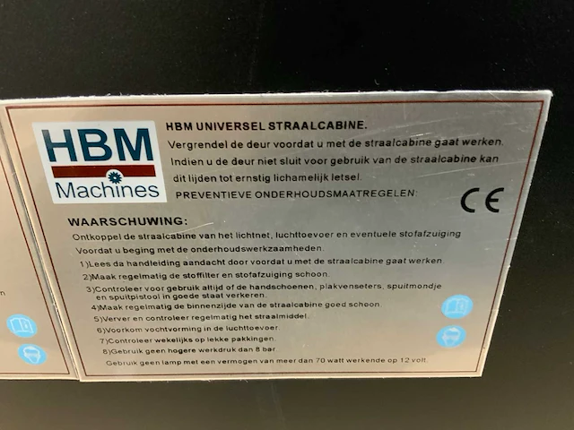 Hbm straalcabine - afbeelding 5 van  10
