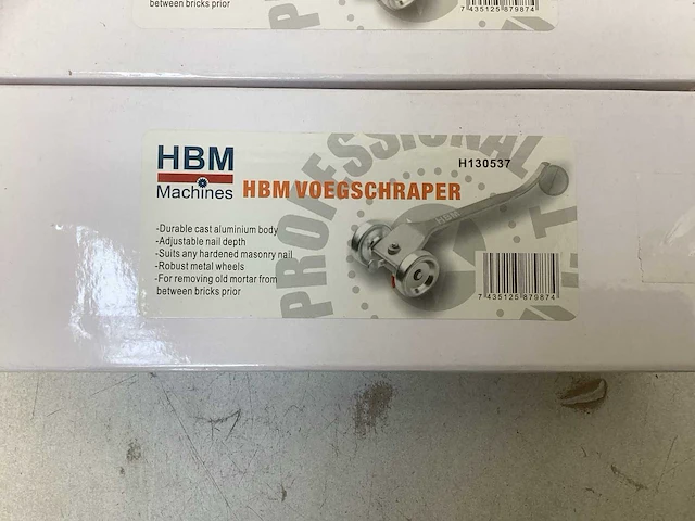 Hbm voegschraper - aluminium (2x) - afbeelding 2 van  2