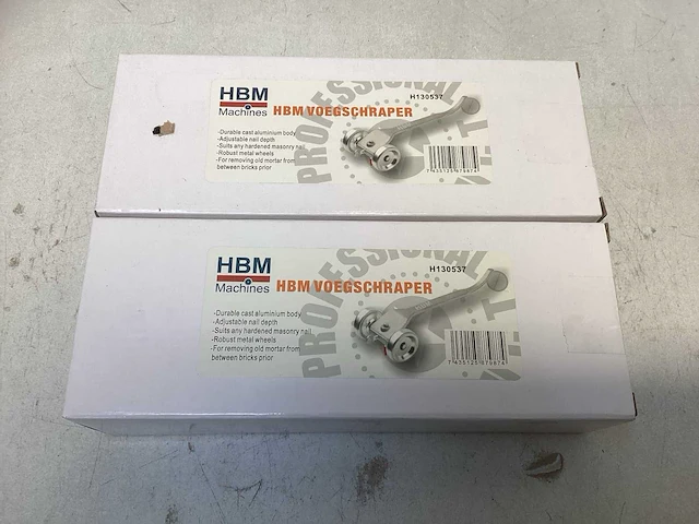 Hbm voegschraper - aluminium (2x) - afbeelding 1 van  2