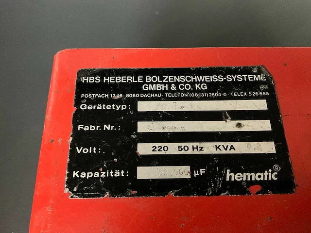 Hbs hematic kes 5p stiftlasmachine - afbeelding 6 van  6