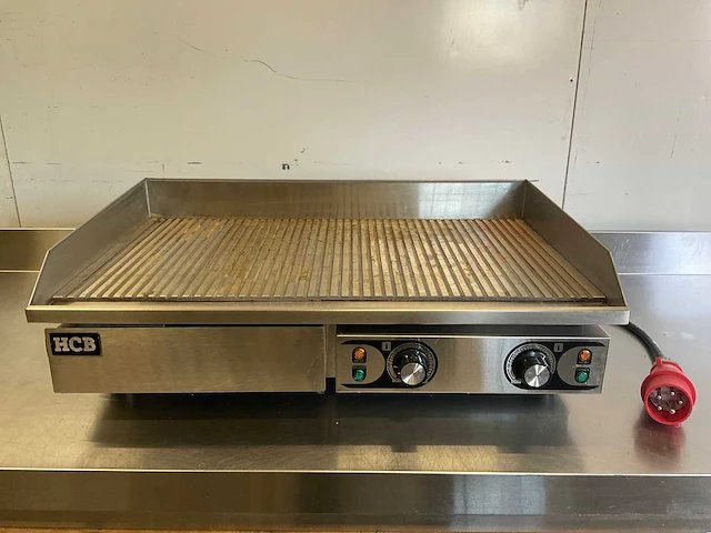 Hcb eg-820-3 | grill- en bakplaat - gegroefd - afbeelding 1 van  5