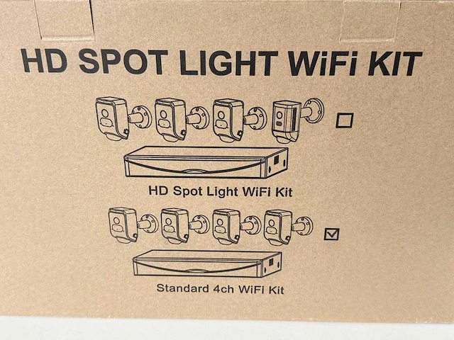 Hd spot light wifi kit. 4 camera's met lamp + dvr - afbeelding 5 van  5