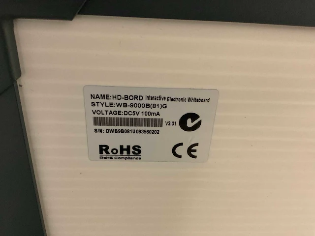 Hdbord wb-9000b interactive electronic whiteboard (3x) - afbeelding 5 van  5