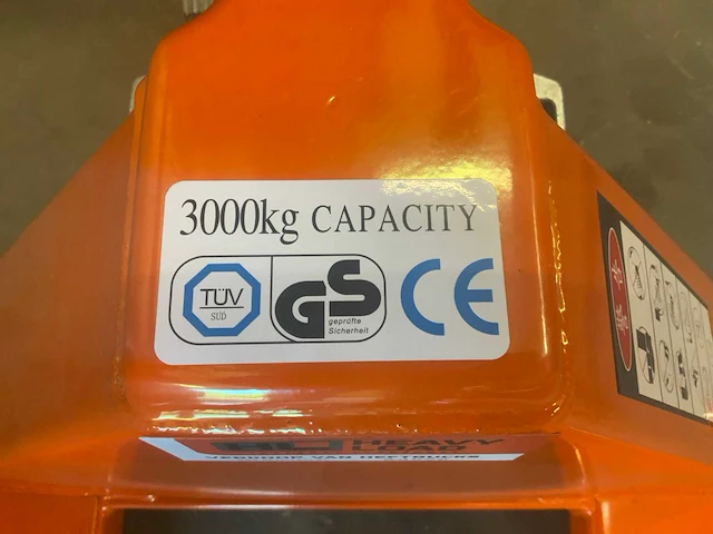 Heavyload hand hydraulische palletwagen - afbeelding 2 van  10