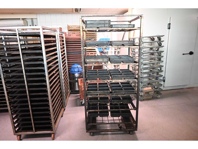 Hebaco aerostatic rvs 7-delige bakkerij oven rekkenwagen (5x) - afbeelding 1 van  4