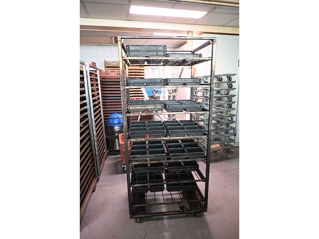 Hebaco aerostatic rvs 7-delige bakkerij oven rekkenwagen (5x) - afbeelding 2 van  4