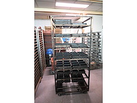 Hebaco aerostatic rvs 7-delige bakkerij oven rekkenwagen (5x) - afbeelding 2 van  4